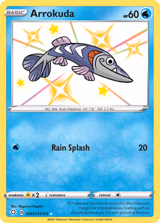 Arrokuda SV031 Pokemon card