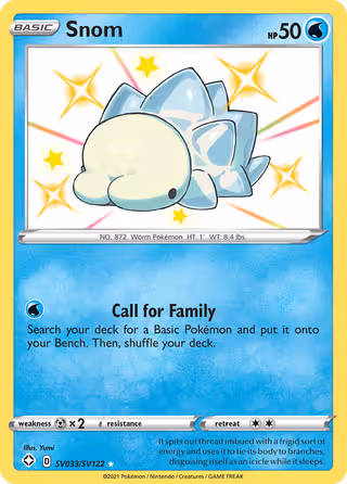 Snom SV033 Pokemon card