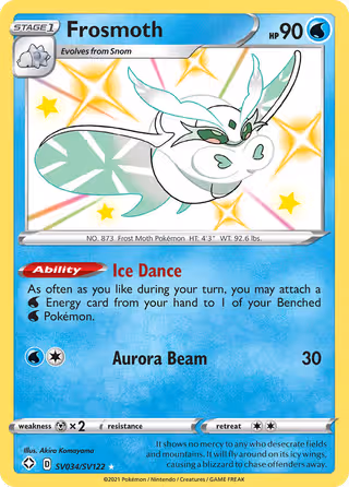 Frosmoth SV034 Pokemon card