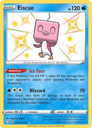 Eiscue SV035 Pokemon card