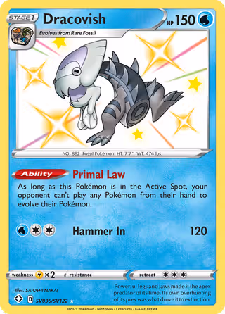Dracovish SV036 Pokemon card