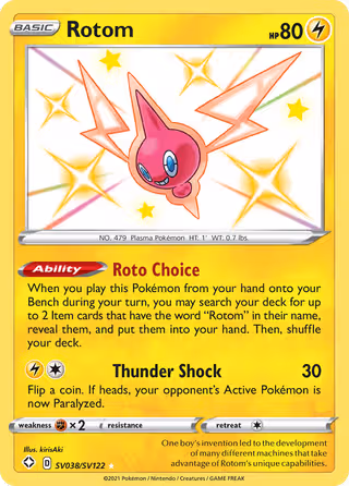Rotom SV038 Pokemon card