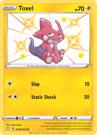 Toxel SV041 Pokemon card