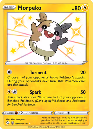 Morpeko SV044 Pokemon card