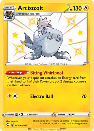 Arctozolt SV046 Pokemon card