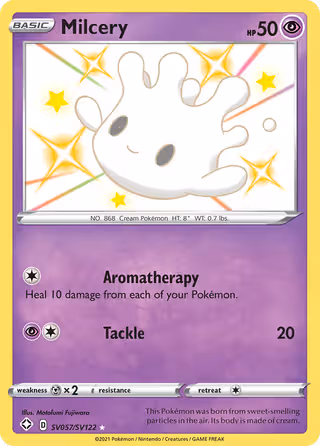 Milcery SV057 Pokemon card