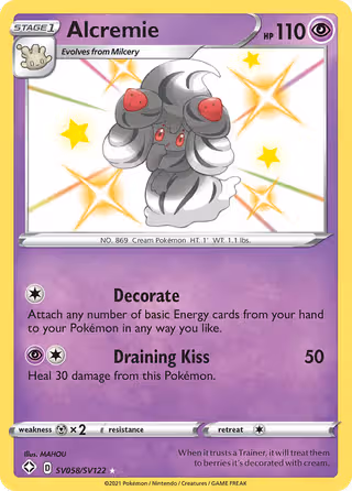 Alcremie SV058 Pokemon card