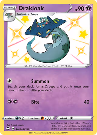 Drakloak SV061 Pokemon card