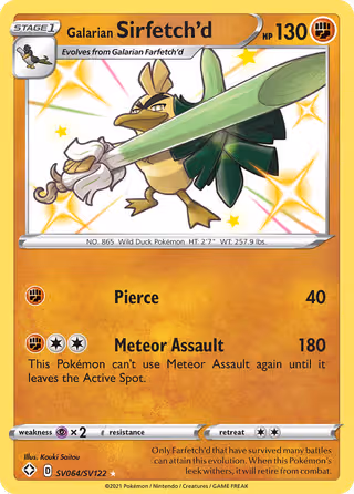 Galarian Sirfetch'd SV064 Pokemon card