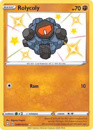 Rolycoly SV067 Pokemon card