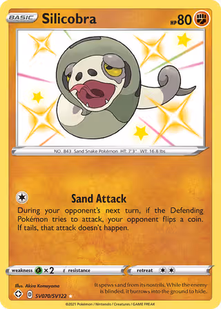Silicobra SV070 Pokemon card