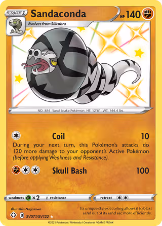 Sandaconda SV071 Pokemon card
