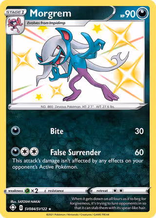 Morgrem SV084 Pokemon card