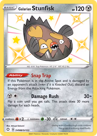 Galarian Stunfisk SV088 Pokemon card