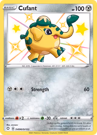 Cufant SV090 Pokemon card