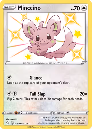 Minccino SV093 Pokemon card