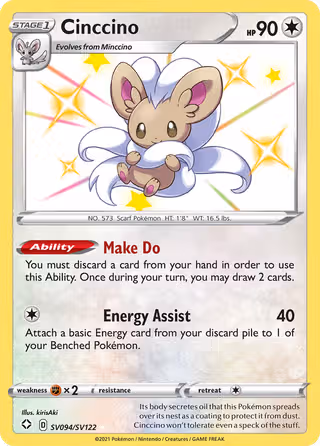 Cinccino SV094 Pokemon card