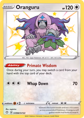 Oranguru SV098 Pokemon card