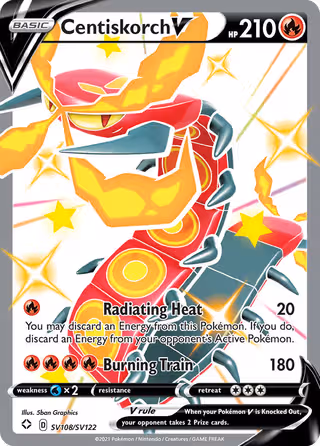 Centiskorch V SV108 Pokemon card