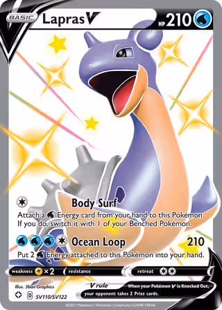 Lapras V SV110 Pokemon card