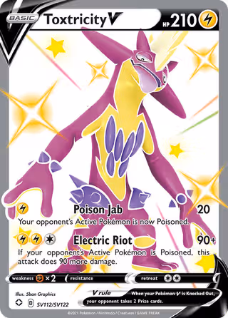Toxtricity V SV112 Pokemon card