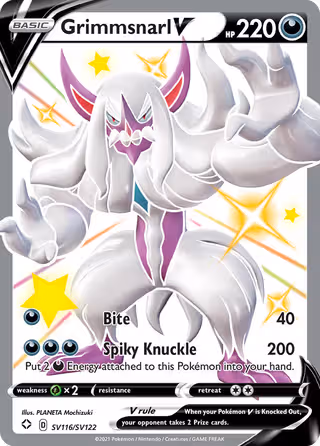 Grimmsnarl V SV116 Pokemon card