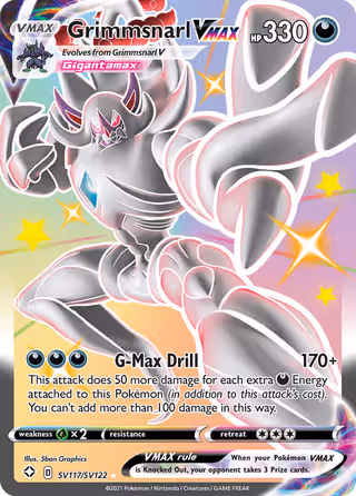 Grimmsnarl VMAX SV117 Pokemon card
