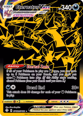 Eternatus VMAX SV122 Pokemon card