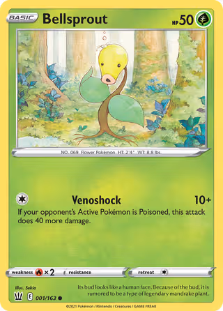 Bellsprout 1/163 Pokemon card