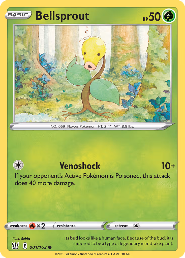 Bellsprout 1/163 Pokemon card