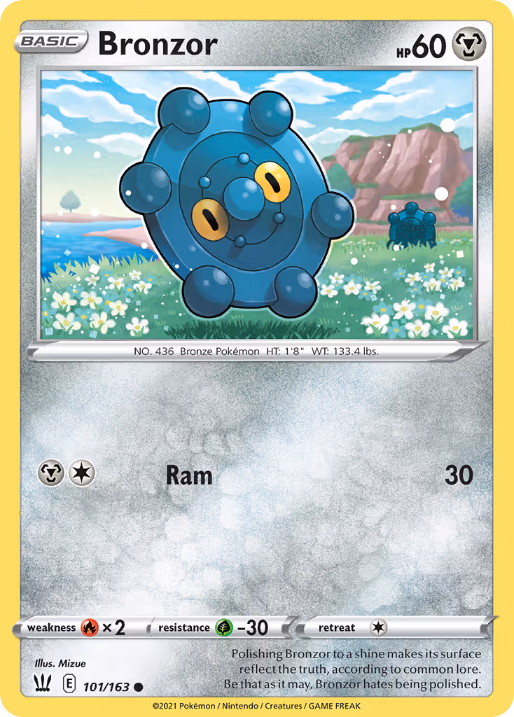 Bronzor 101/163 Pokemon card