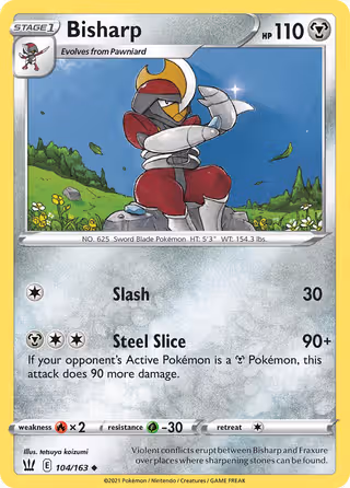 Bisharp 104/163 Pokemon card
