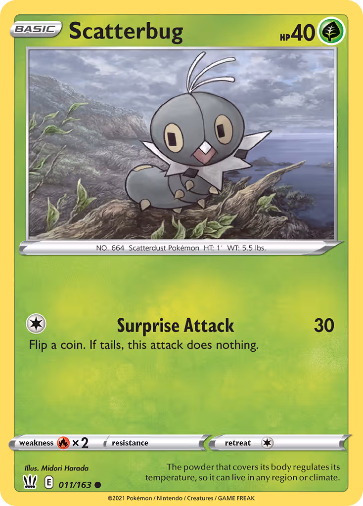 Scatterbug 11/163 Pokemon card
