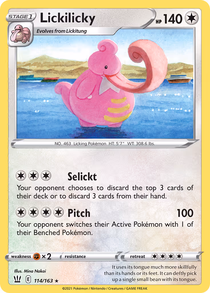 Lickilicky 114/163 Pokemon card
