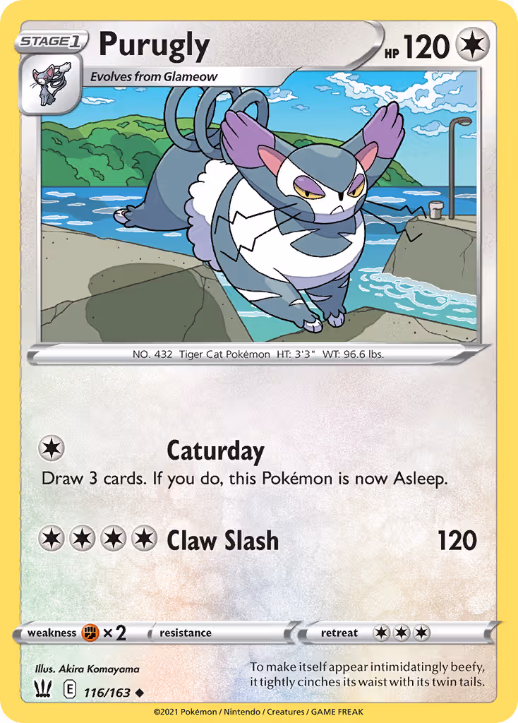 Purugly 116/163 Pokemon card