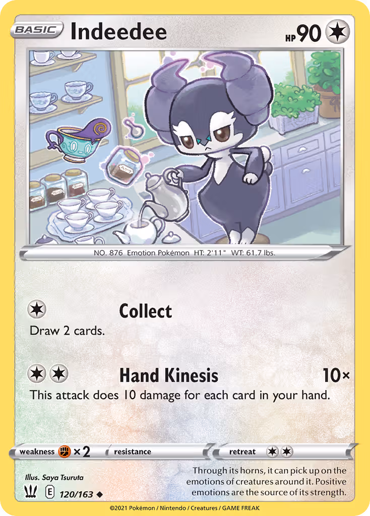 Indeedee 120/163 Pokemon card