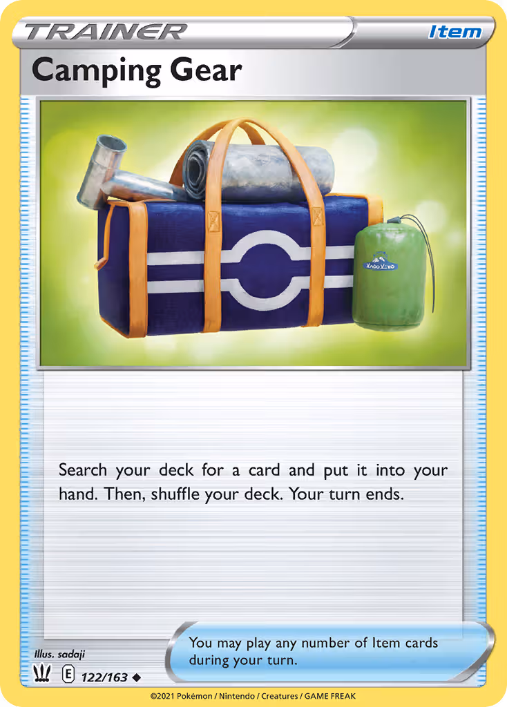 Camping Gear 122/163 Pokemon card