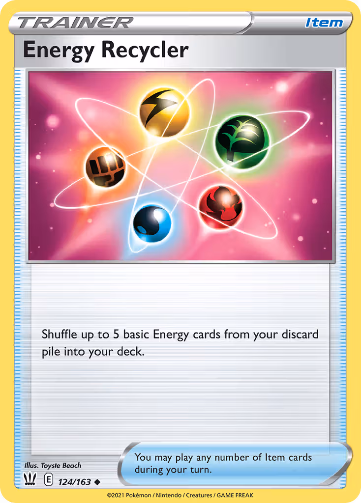 Energy Recycler 124/163 Pokemon card