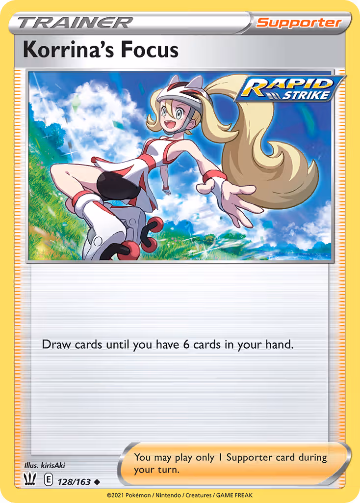 Korrina's Focus 128/163 Pokemon card