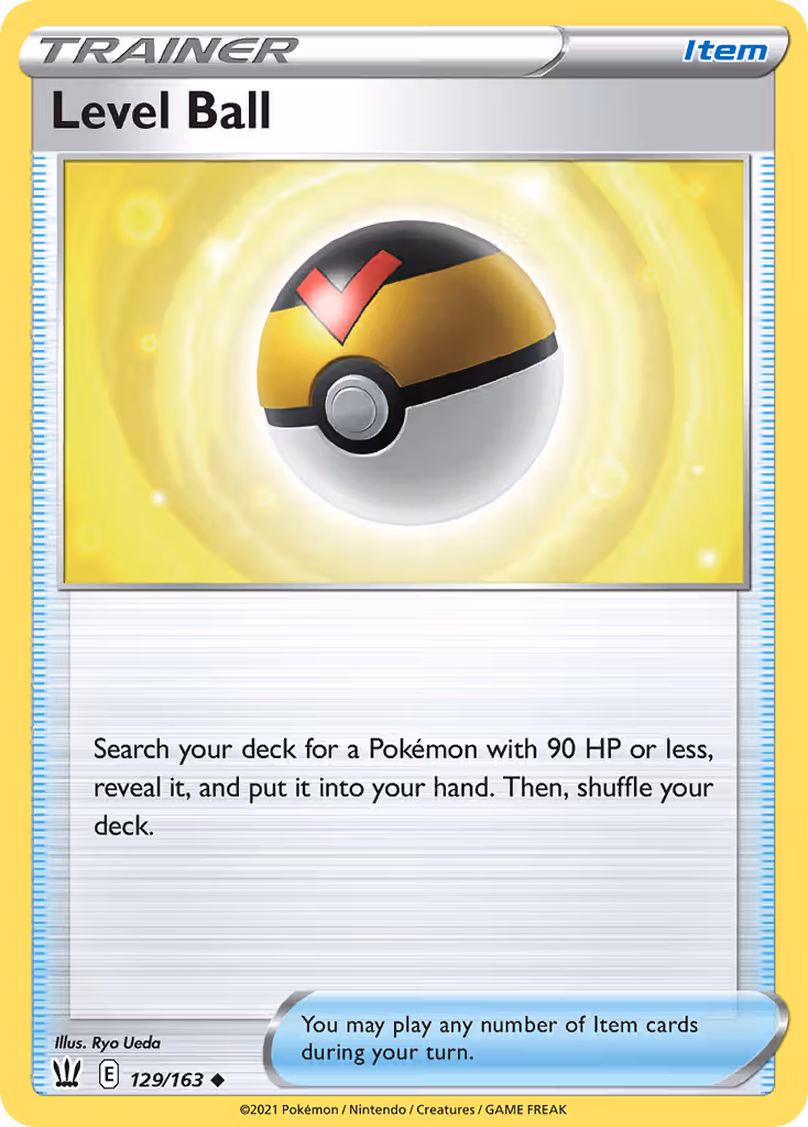 Level Ball 129/163 Pokemon card