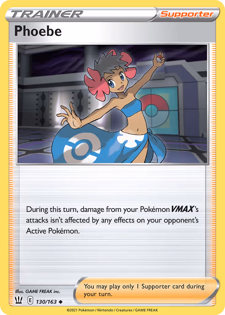 Phoebe 130/163 Pokemon card