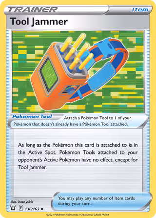 Tool Jammer 136/163 Pokemon card