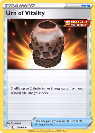 Urn of Vitality 139/163 Pokemon card