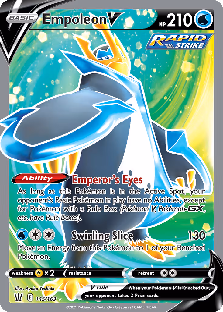 Empoleon V 145/163 Pokemon card