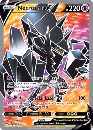 Necrozma V 149/163 Pokemon card