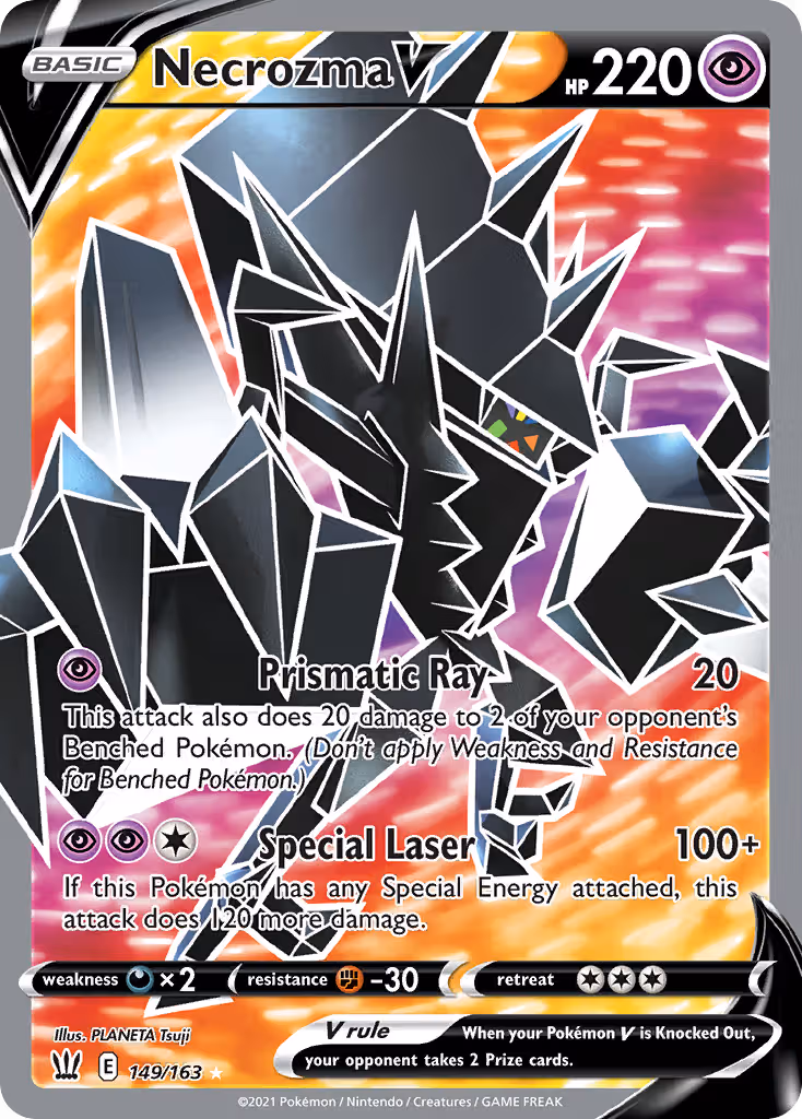 Necrozma V 149/163 Pokemon card