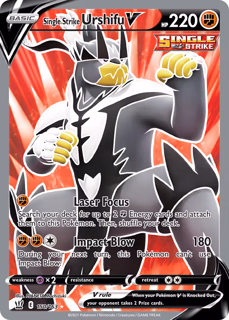 Single Strike Urshifu V 150/163 Pokemon card