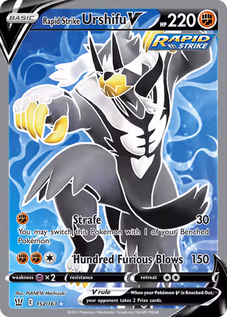 Rapid Strike Urshifu V 152/163 Pokemon card
