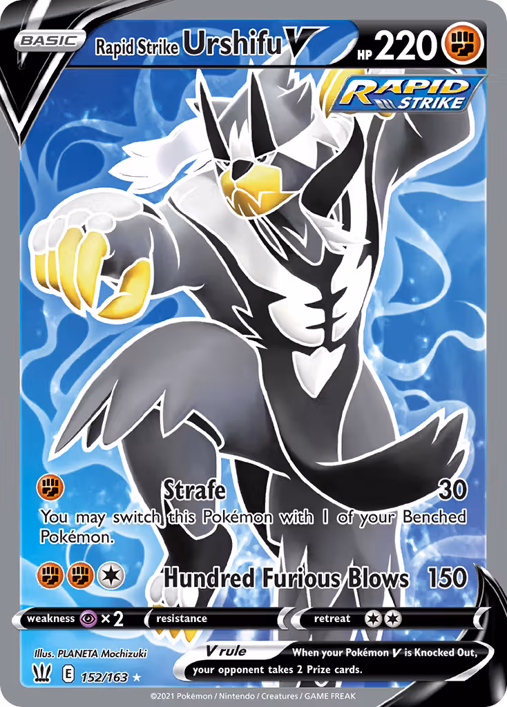 Rapid Strike Urshifu V 152/163 Pokemon card