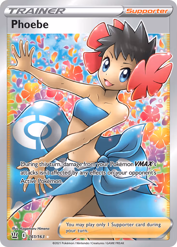 Phoebe 161/163 Pokemon card